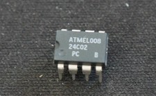 AT24C02PC AMTL serial EEPROM 2 wire 2K through hole 8pin DIP x 2 UK stock picture