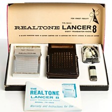 Realtone Lancer 8 TR-1820 - Eight Transistor Radio in Box - PRISTINE LOOK picture