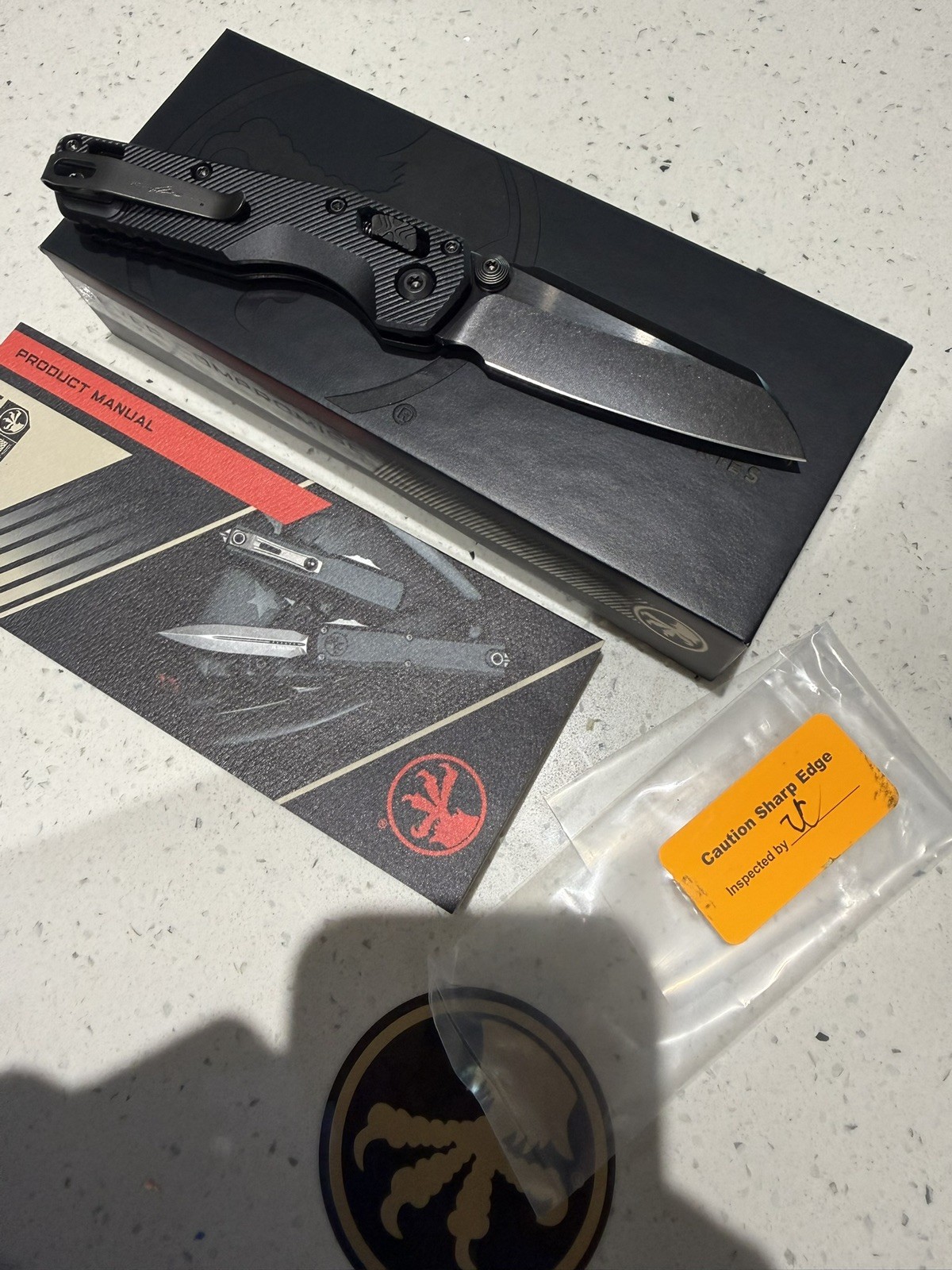 Microtech MSI Mini S/E Signature Series Proof Run RAM-LOK Manual Black/Gray Microtech MSI Mini S/E Signature Series Proof Run RAM-LOK Manual Black/Gray