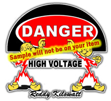 Reddy Kilowatt 'DANGER' High Voltage Stickers Signs Decals Atom Electricity picture