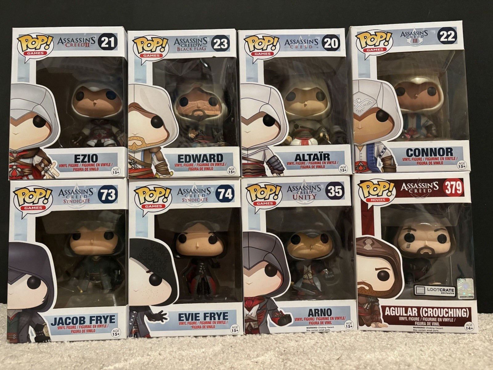 Funko Pop Vinyl Assassin's Creed Lot Ezio Edward Altair Connor Arno Etc. Funko Pop Vinyl Assassin's Creed Lot Ezio Edward Altair Connor Arno Etc.