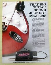 1989 ROCKMAN PRINT AD - Pocket Rocket portable amplifier picture