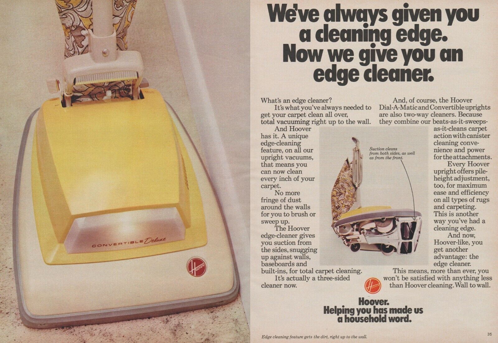 1972 Hoover Convertible Deluxe Vacuum - \