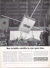 Fairchild Semiconductor Vintage Magazine Ad 1965 Oscar III Satellite Space Age picture