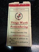 WATCHTOWER TRAIN CARD 1913 