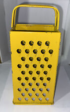 Vintage Yellow Food Processor Hand Grater 9” picture