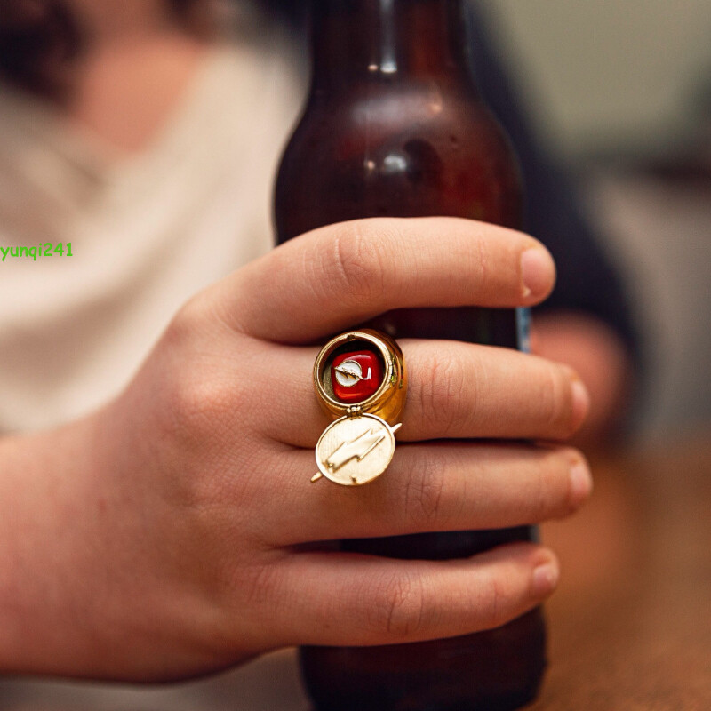 DC The Flash Barry Allen Anime Cosplay Ring Flap Adjustable Jewelry Gift Collect DC The Flash Barry Allen Anime Cosplay Ring Flap Adjustable Jewelry Gift Collect