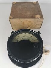 Vintage WW2 Air Military 10A Ammeter Hot Wire Large Dial  10A/122338 HF Amperes picture