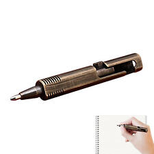 GORGEOUS HIGH QUALITY MINI BRASS BALL POINT PEN WITH Switch picture