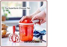 TUPPERWARE New SUPERSONIC CHOPPER TALL Mini Food Chopper Processor CHILI RED picture