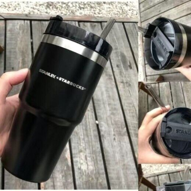  New 2022 Starbucks Stanley Stainless Steel Vacuum Car Hold Straw Cup Tumbler