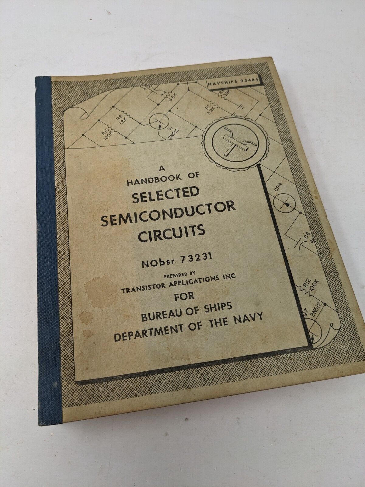 Navy NAVSHIPS 93484 Handbook Selected Semiconductor Circuits 1960s