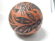 ROSE CHINO (d)  ACOMA PICTORIAL INSECT / BUG POTTERY SEED POT -  XLNT COND picture