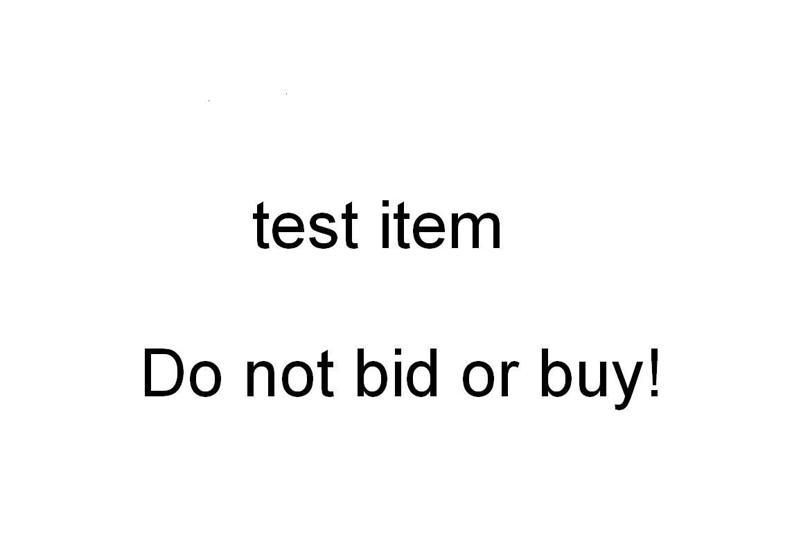 Test listing - DO NOT BID OR BUY263217895608