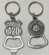 (2) BRAND NEW Bottle Opener Keychains - Sweetwater 420 and Ballast Point Sculpin picture