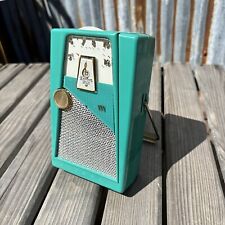 EMERSON 888 EXPLORER Transistor Radio - TEAL  - WORKS LOUD USA picture