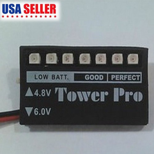 Battery Voltage Indicator Monitor LED Receiver Voltage Monitor for RC Car Drone Battery Voltage Indicator Monitor LED Receiver Voltage Monitor for RC Car Drone