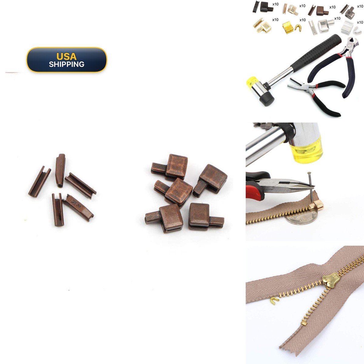 CekoCk Zip Fasteners Sewing,Pieces Nylon Coil Zippers, Crafts,10 Pcs