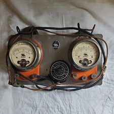 D.C. Voltmeter/Ammeter Meter Set w/ Voltage Regulator Rheostat, Echlin, Vintage picture