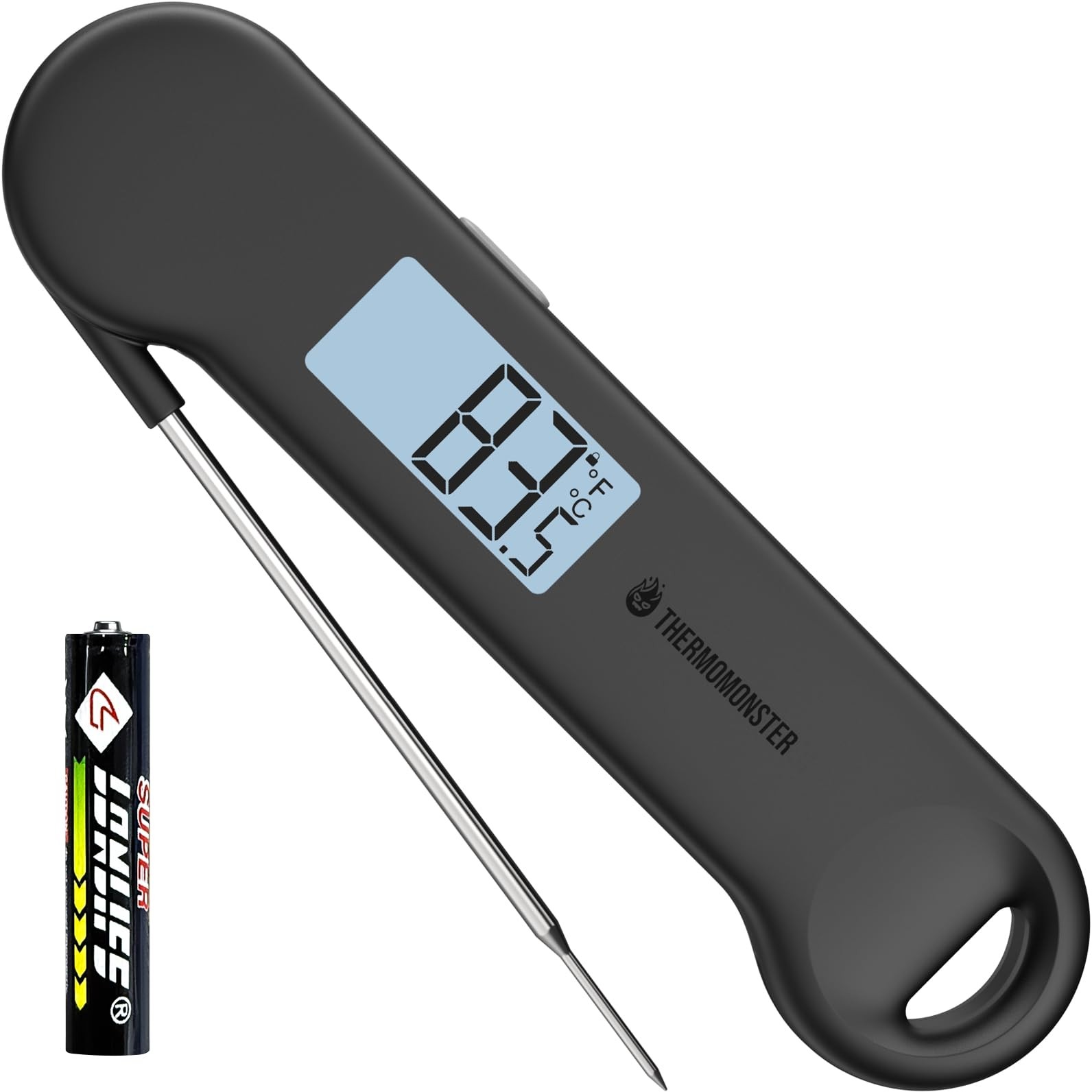 0.5 Sec Instant Read Grill Meat Thermometer Digital Food Cooking BBQ, Black 0.5 Sec Instant Read Grill Meat Thermometer Digital Food Cooking BBQ, Black