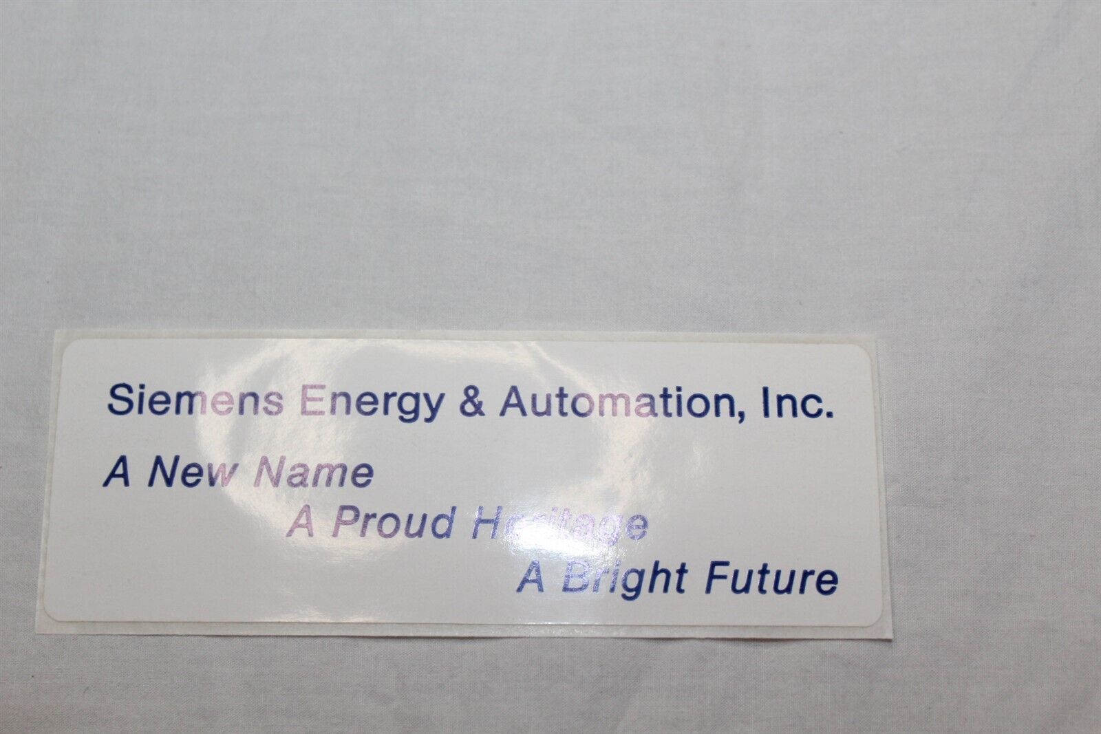 Sticker Decal  Advertising Siemens Energy & Automation Decal Label Collectible