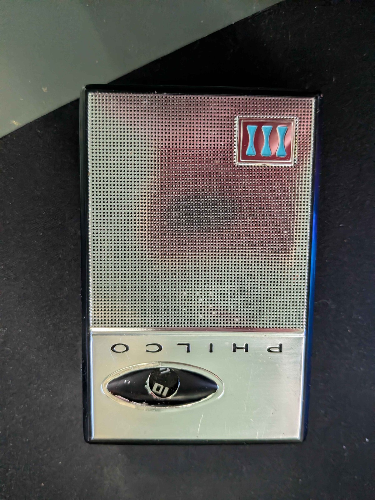 Vintage Philco NT-100-WAD AM 6 Transistor Portable Radio Box Case Earphone
