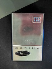 Vintage Philco NT-100-WAD AM 6 Transistor Portable Radio Box Case Earphone picture