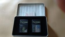 Zippo Limited Vietnam & Memorial Wall Collectible Set of Matte Black Lighters picture