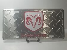 Dodge RAM Truck/Car Aluminum License Plate - Diamondplate Design  picture