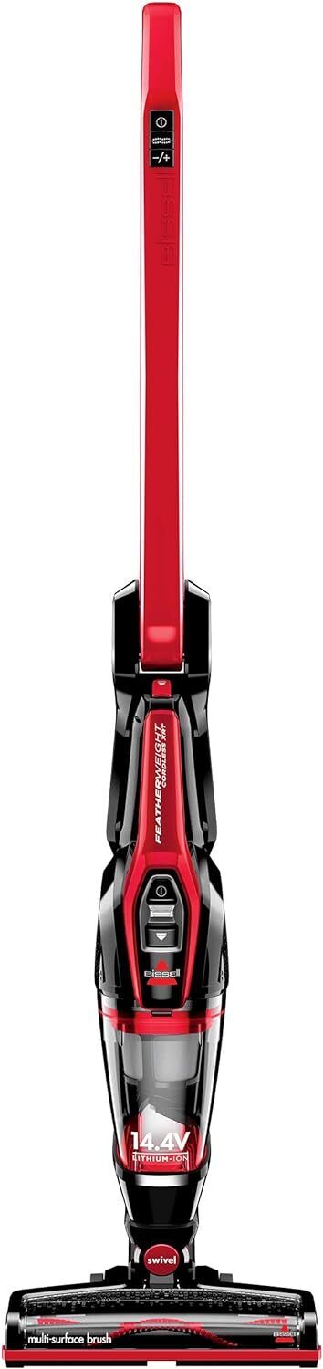 3079 Featherweight Cordless XRT 14.4V Stick Vacuum, Black, Red