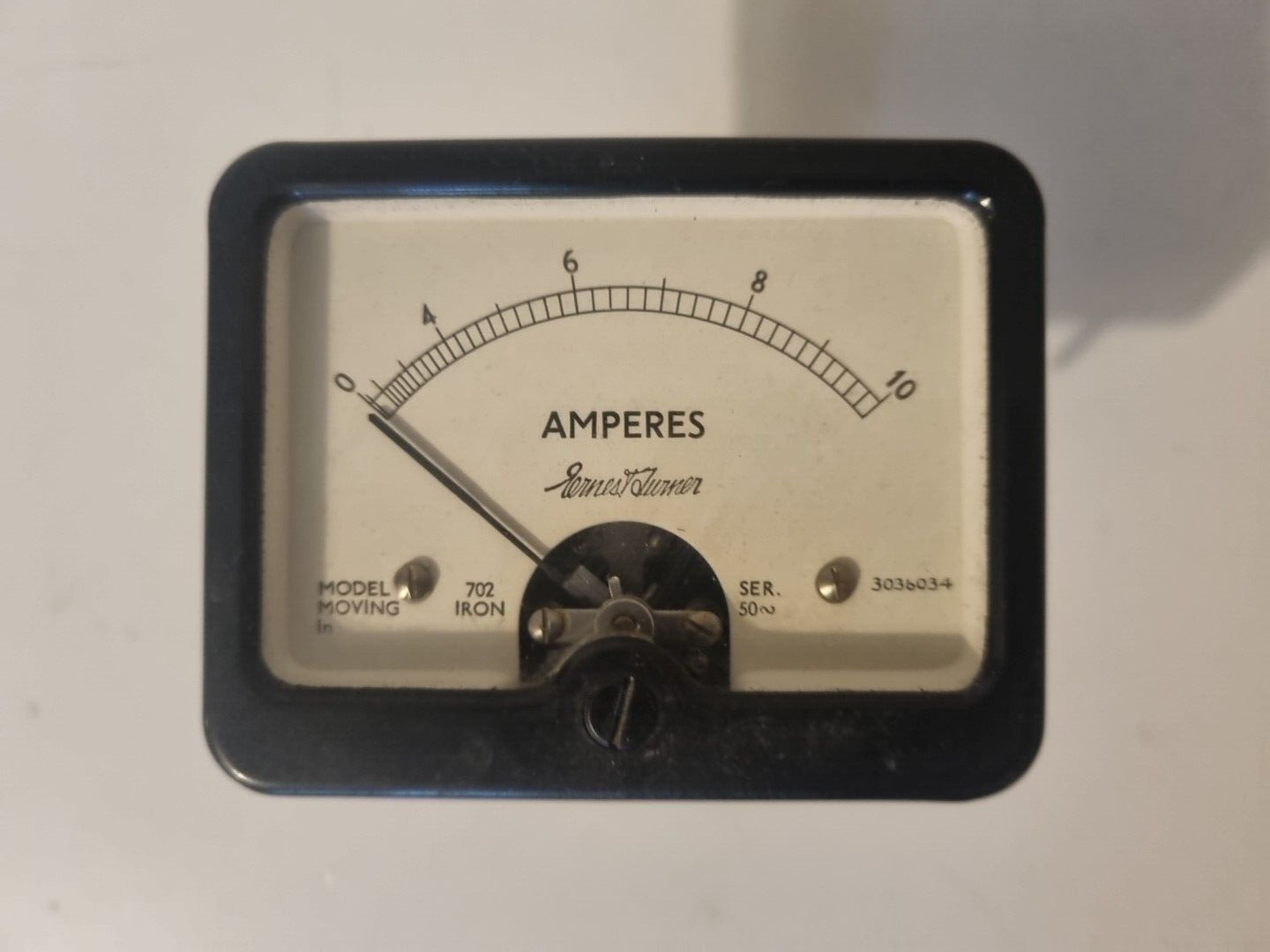 Vintage Ernest Turner 10 Amp AC Ammeter