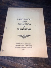 Vintage Navy Manual Vietnam Era Basic Theory Application of Transistors TM11-690 picture