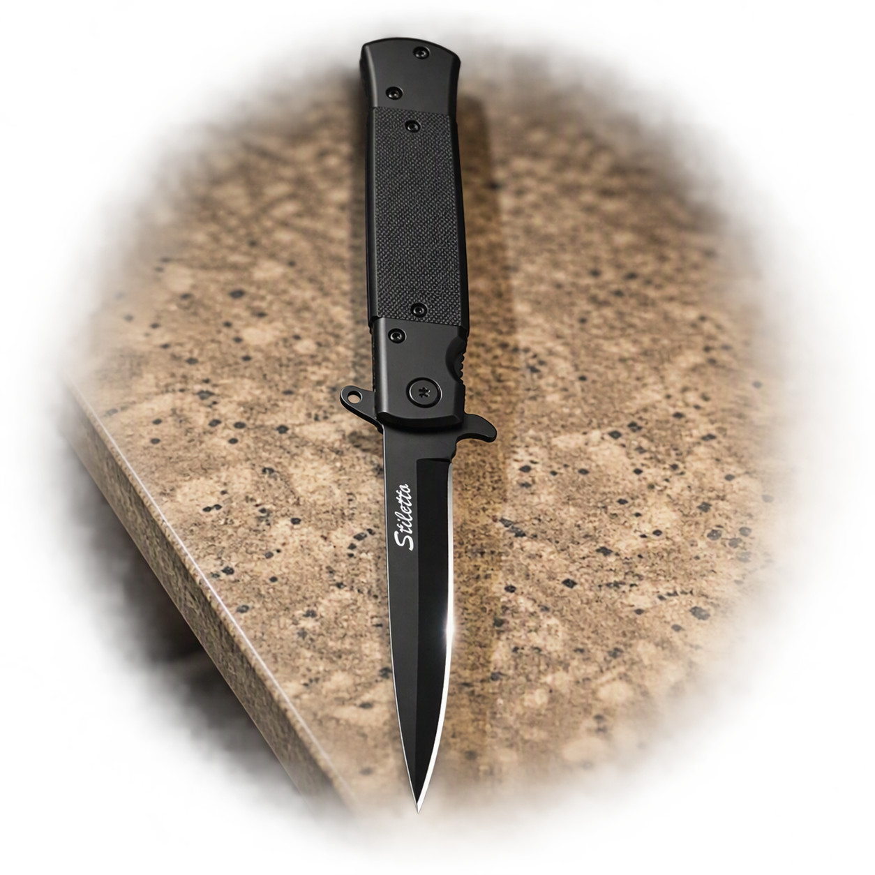 Classic Italian-Siletto Style, Switch/Spring Assist Blade, EDC Survival Tool Classic Italian-Siletto Style, Switch/Spring Assist Blade, EDC Survival Tool