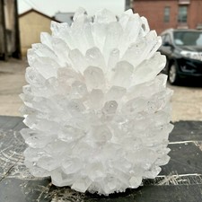 30.42LB New Find white Phantom Quartz Crystal Cluster Mineral Specimen Healing picture