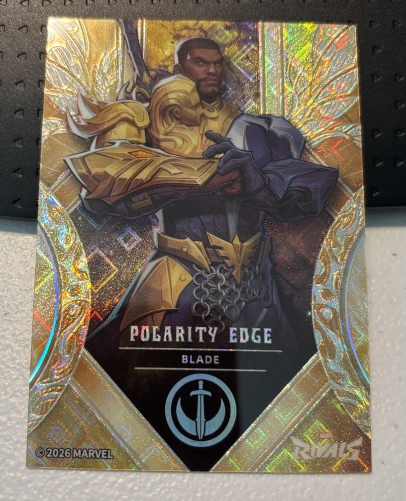 2026 Marvel Rivals Eternal Glory Polarity Edge Blade 01/10 Gold Alpha 2026 Marvel Rivals Eternal Glory Polarity Edge Blade 01/10 Gold Alpha