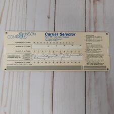 Johnson Controls Inc Milwaukee Carrier Selector FR Control Tubing Slide Rule Vtg picture