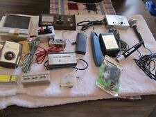 ELECTRONICS JUNK DRAWER LOT - MICROPHONES, AMPLIFIER, METERS, SWITCH & MORE picture