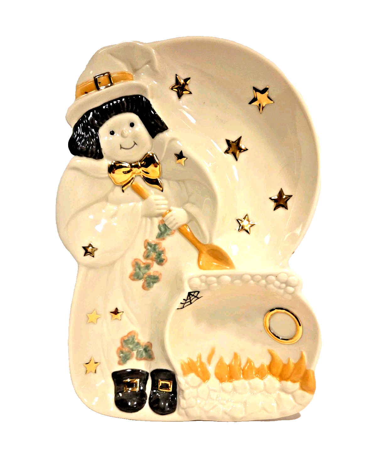 Lenox Occasions Halloween Divided Server Witch Cauldron Stars 