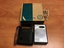 Pocket Radio- Philco Six Transistor Model NT-600 / Case / Box / Earbud READ picture