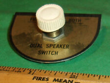 Dual Speaker Switch for Jukebox or Old Bar System Auto Clean w/knob picture