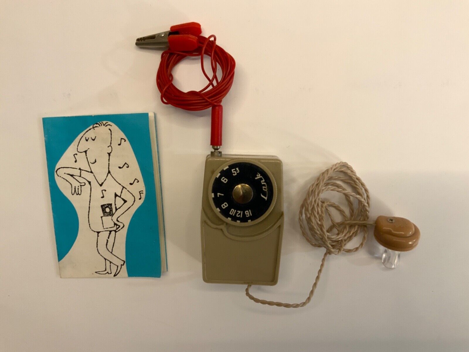 Lark Germanium Radio Model MG-12 Miniature Radio with Instructions circa 1958
