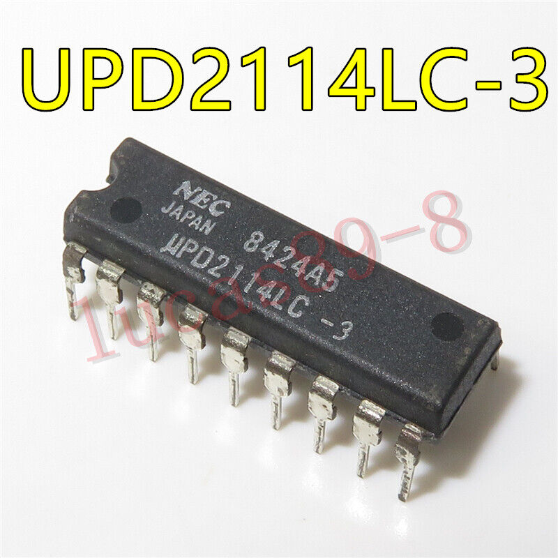 1PCS UPD2114LC-3 - Static RAM Dynamic RAM Video RAM - DIP18 new