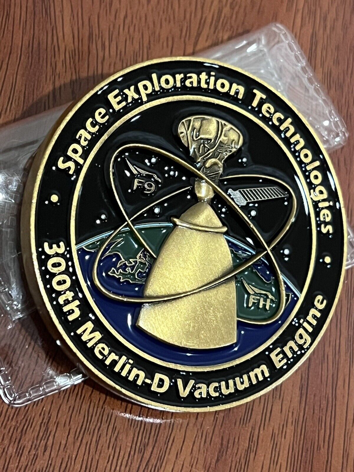 SpaceX - 300th Merlin D Vacuum Engine Commemorative Coin