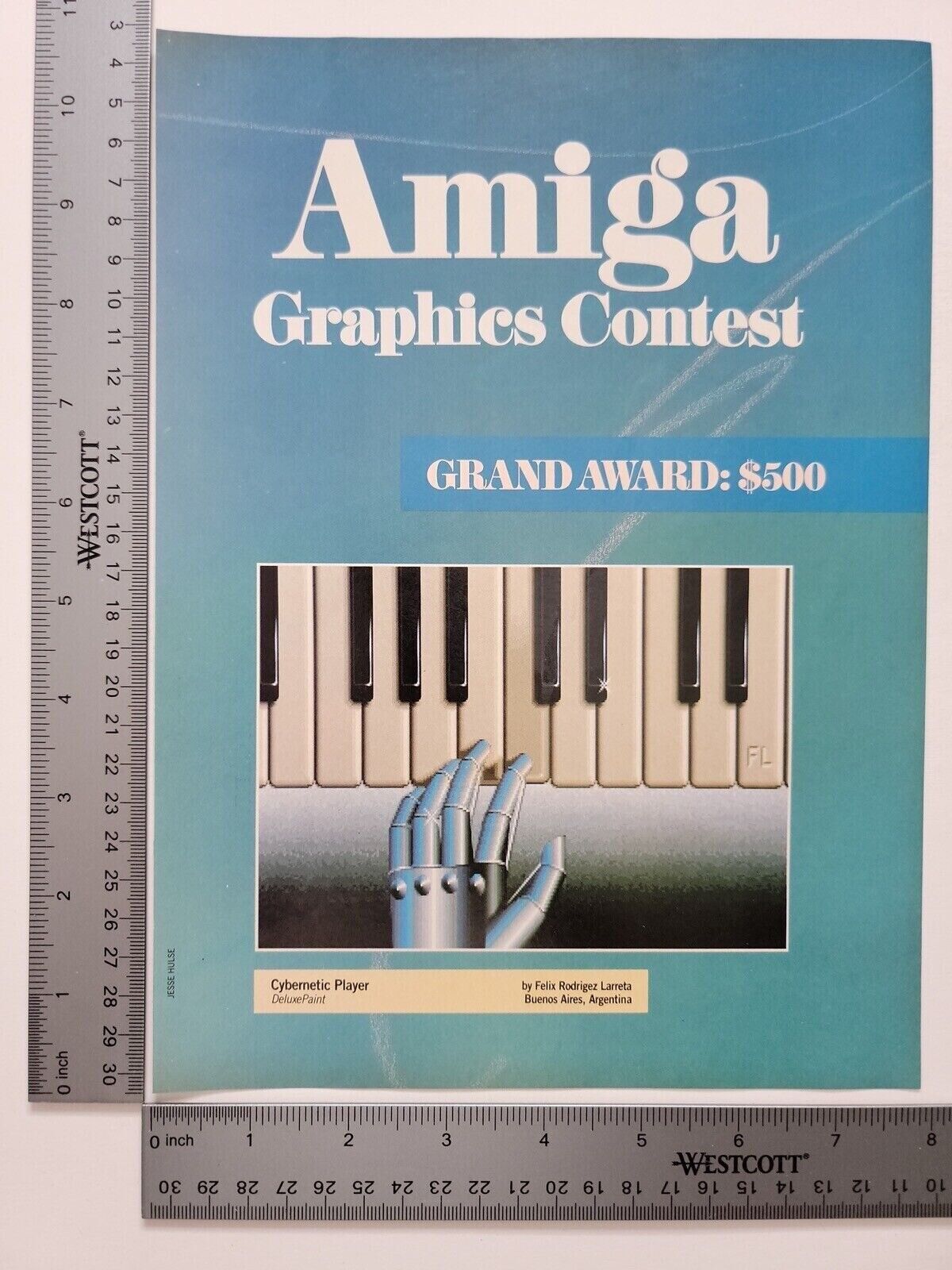 Amiga Graphics Contest Keyboard Print Advertisement