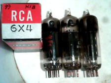 Vacuum Tube lot of 4ea 6X4  1NIB RCA   tstd VG amp radio amplifier ham picture