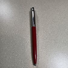 Parker Jotter Red Ballpoint Pen Brass Threads Inverted Ball Clip NICE picture