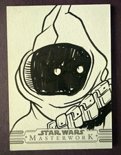 Topps Star Wars Masterwork 2026 Jawa Sketch Card Hard Signed by Ram picture