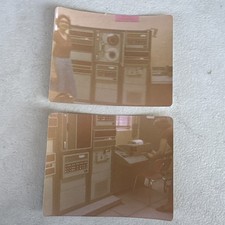 1970s Computer Room Mainframe Tape Drives Data Center Vintage Photos (2) picture