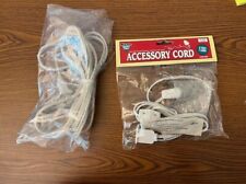 2 White Accessory Cord Lamp Light 5' Electric  w/ Socket on/off Switch picture