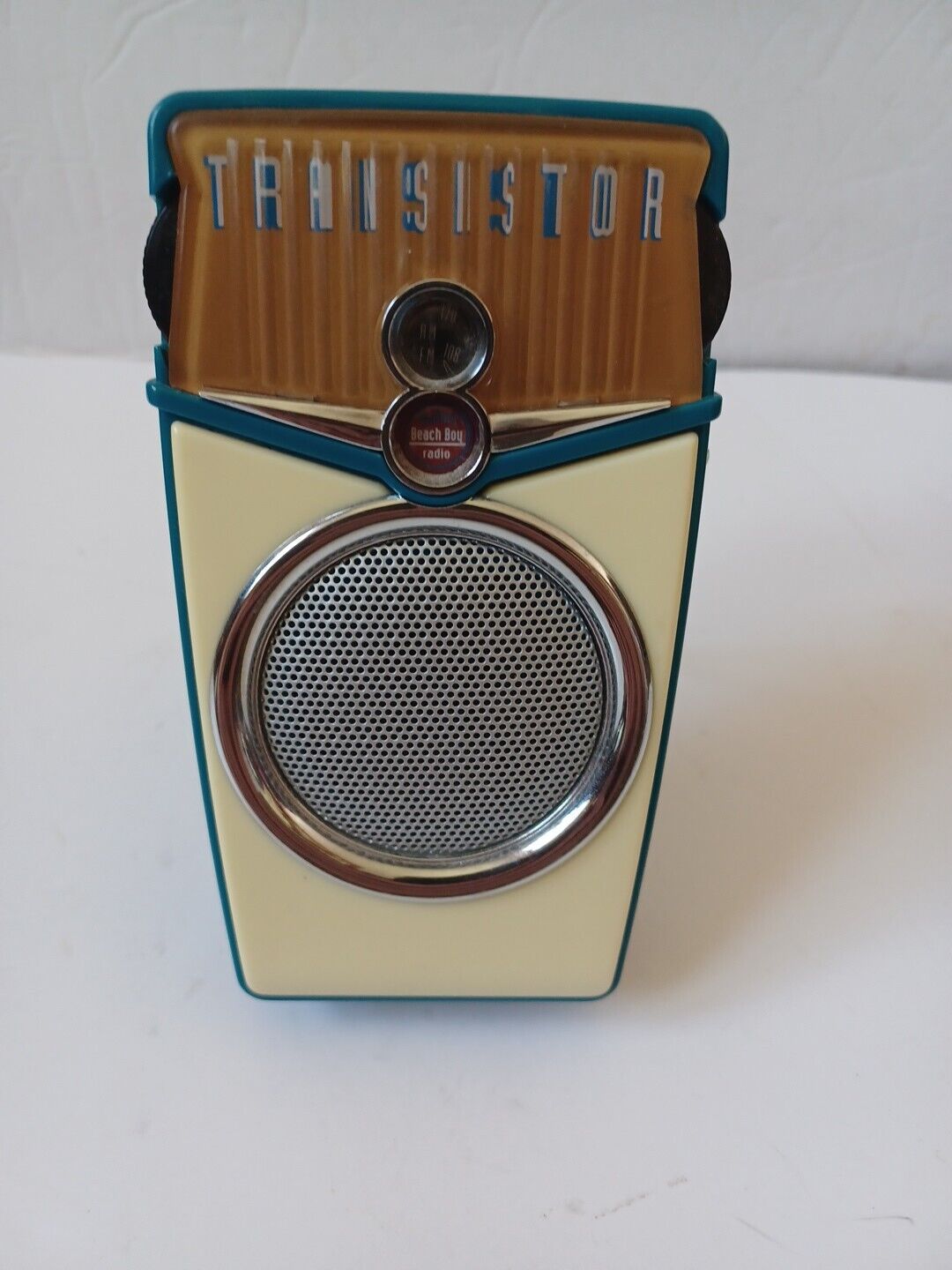 Vintage Beach Boy Transistor Radio Turquoise